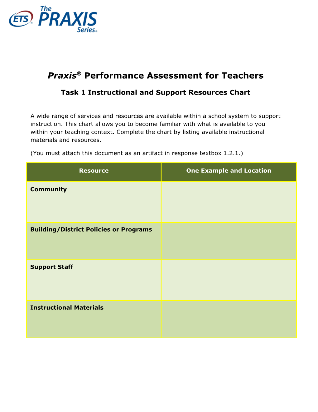 Praxis Performance Assessment for Teachers