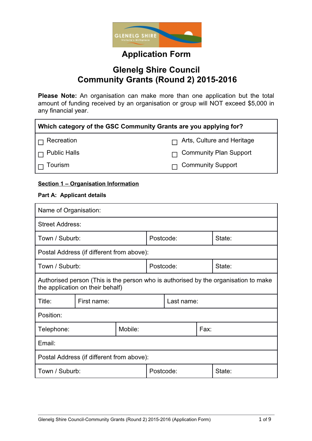 Application Form s50