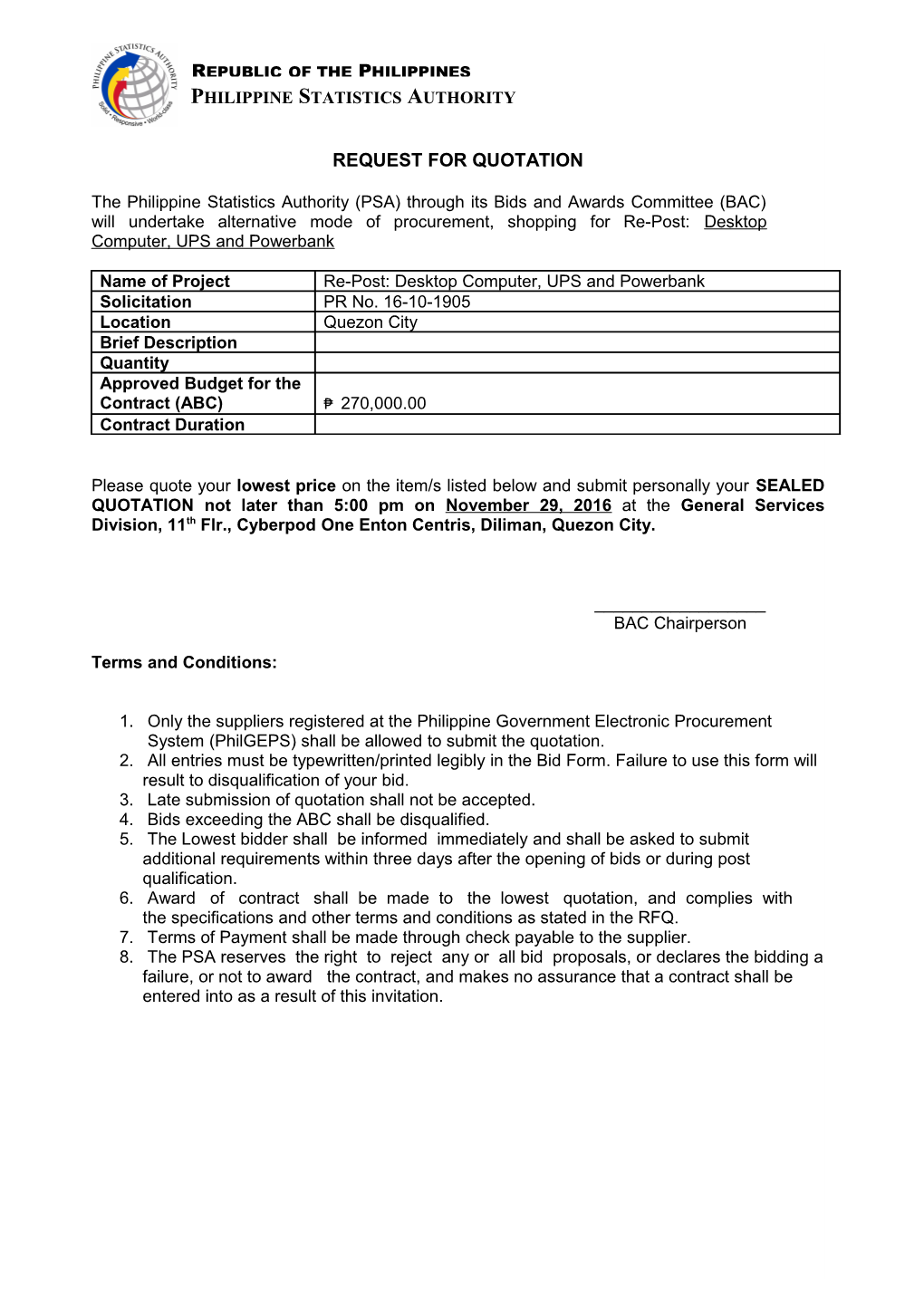 Request for Quotation s35
