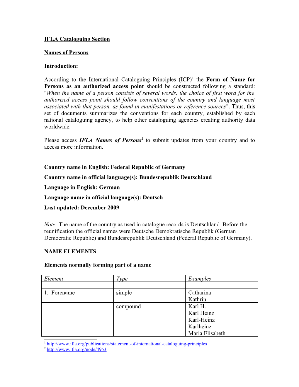 IFLA Cataloguing Section s1