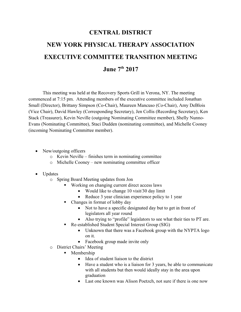 New York Physical Therapy Association