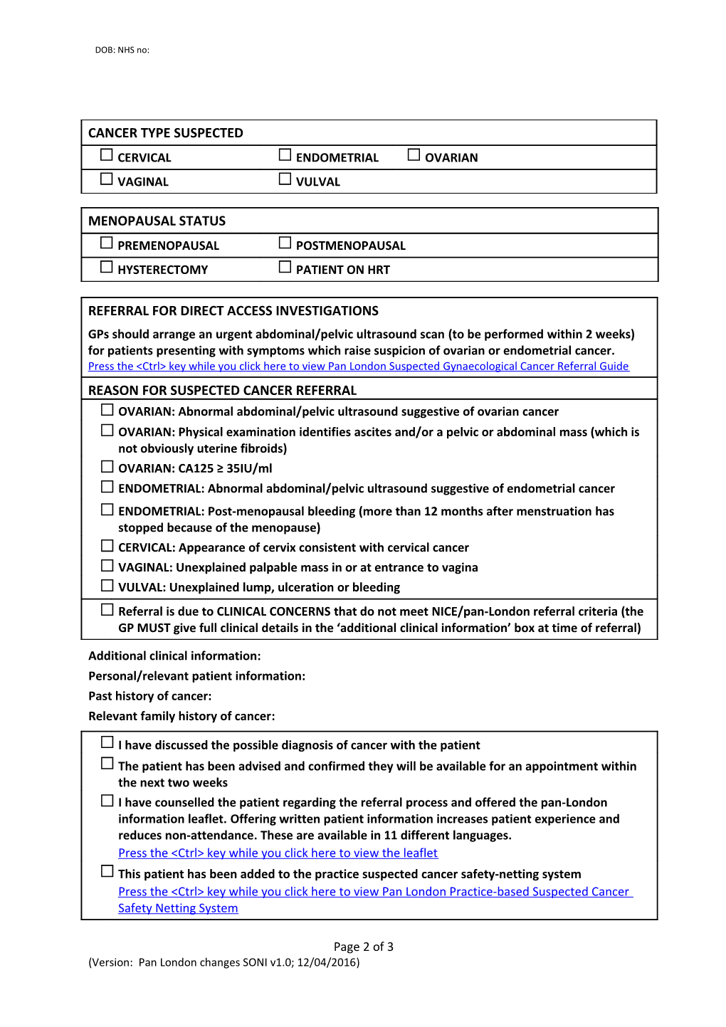 Colorectal 2 Week Referral Form s1
