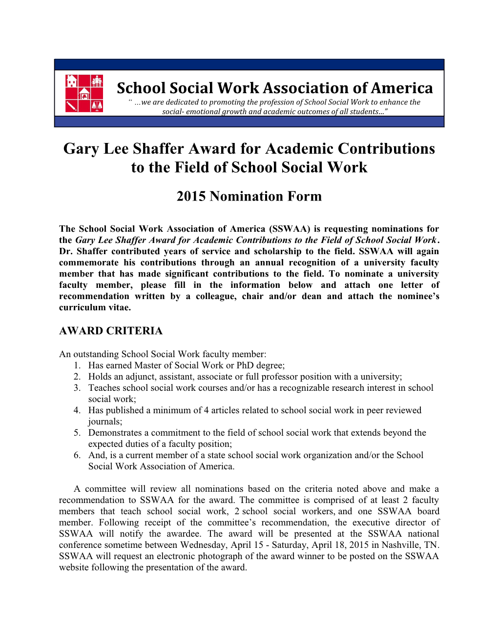 Indiana School Social Work Association