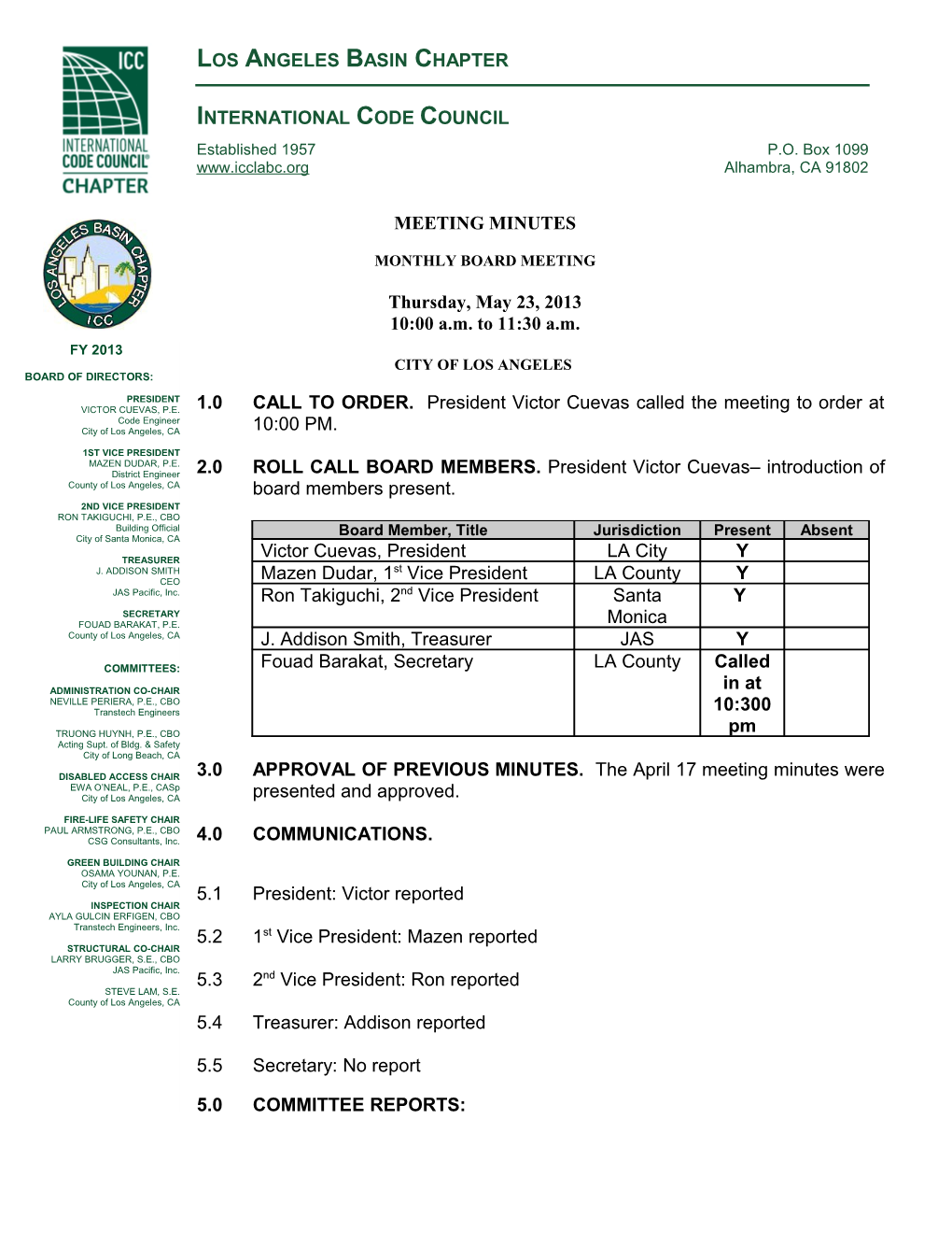 ICC Los Angeles Basin Chapter