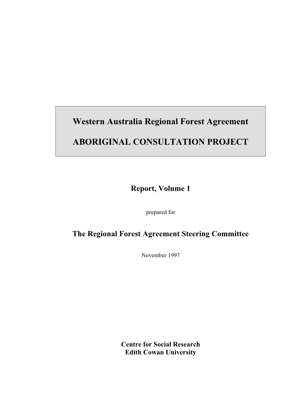 Western Australian Regional Forest Agreement