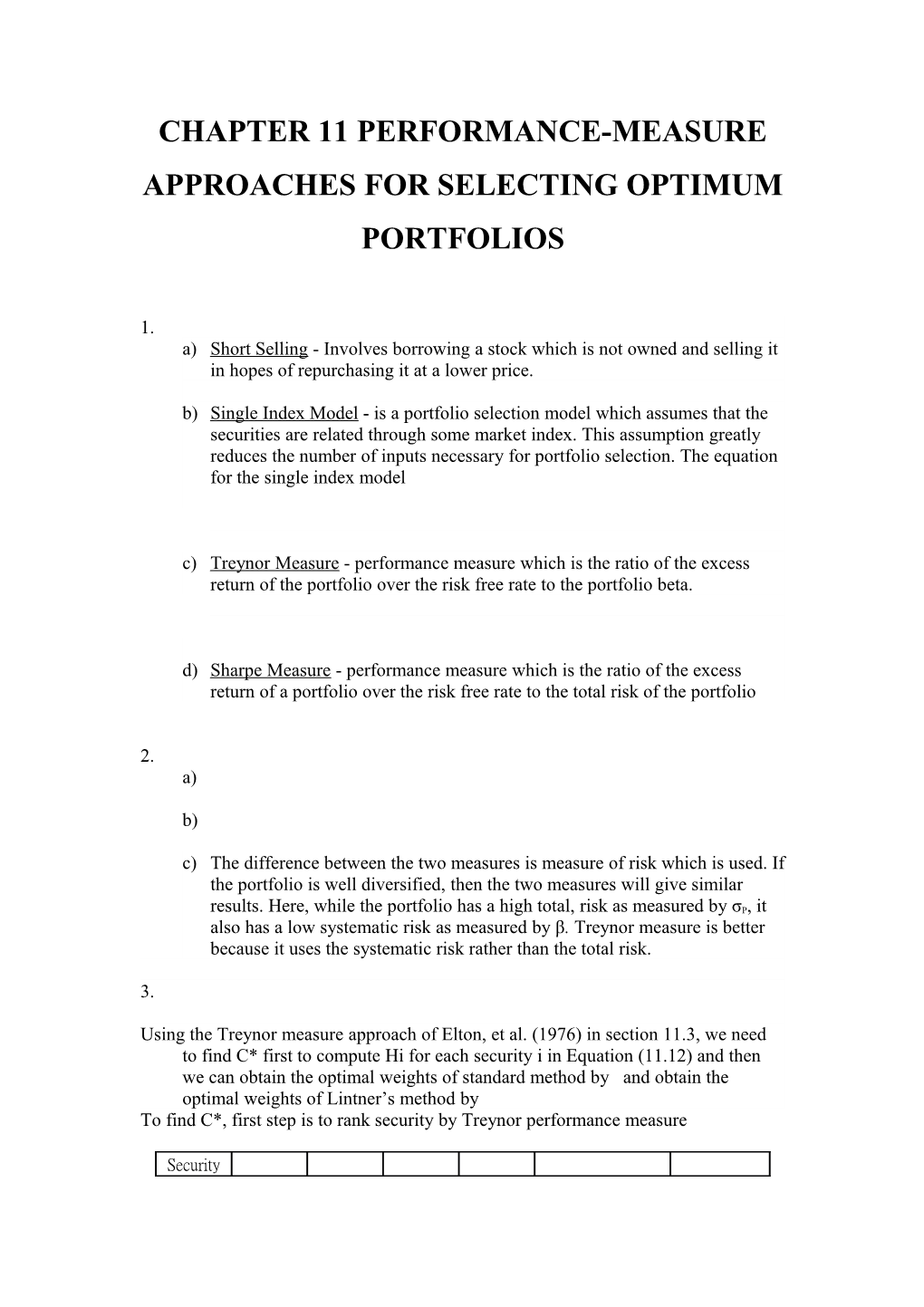 Chapter11performance-Measure Approaches for Selecting Optimum Portfolios