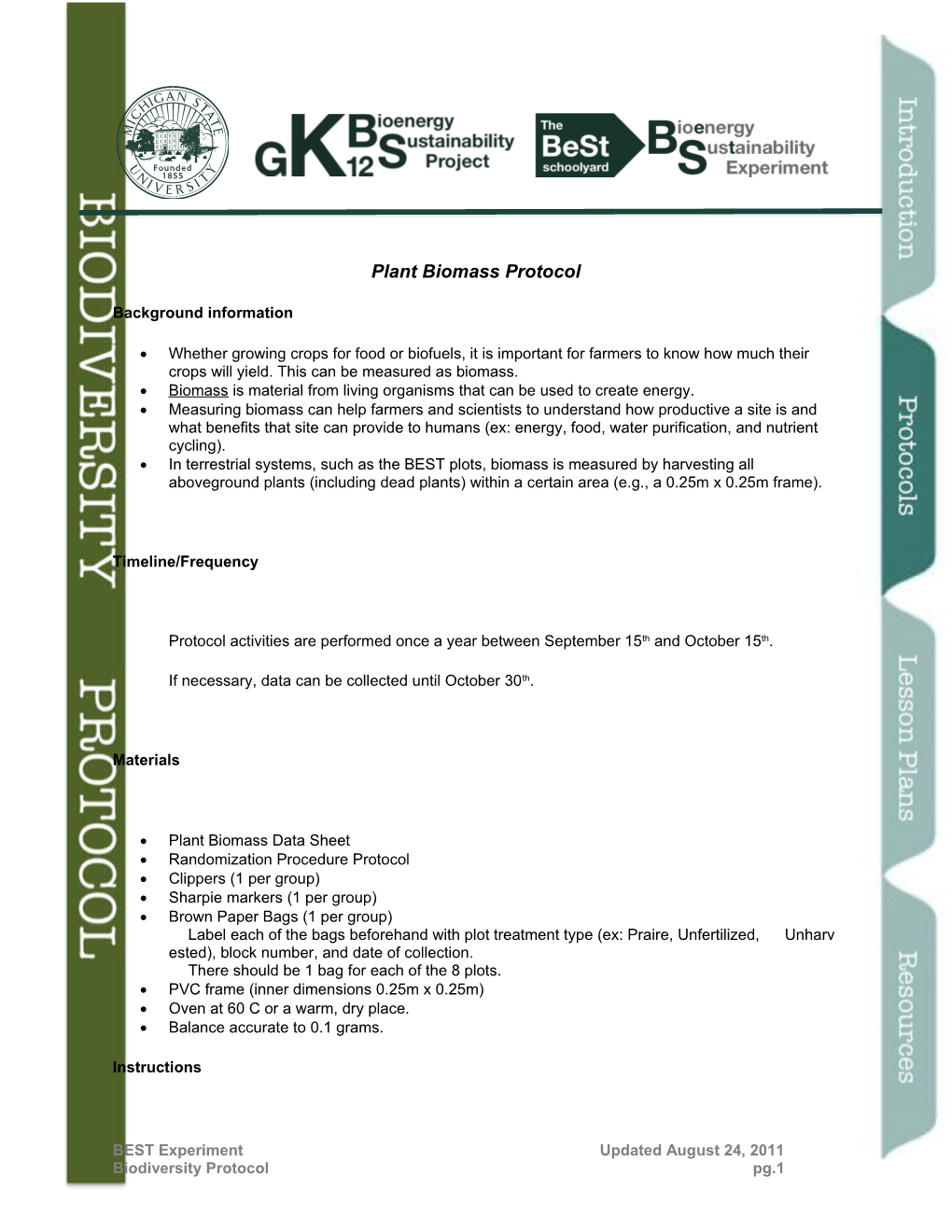 KBS004: Baseline Soil Sampling s2