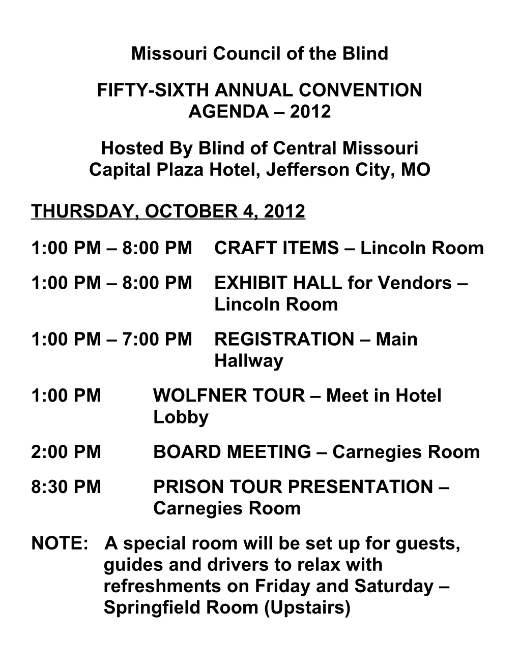Fifty-Sixth Annual Convention