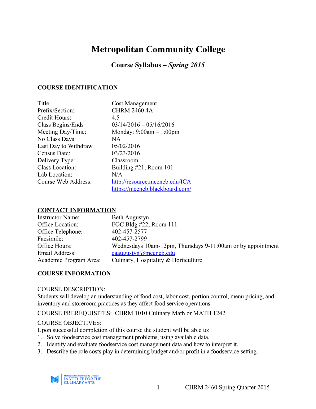 Metropolitan Community College s1