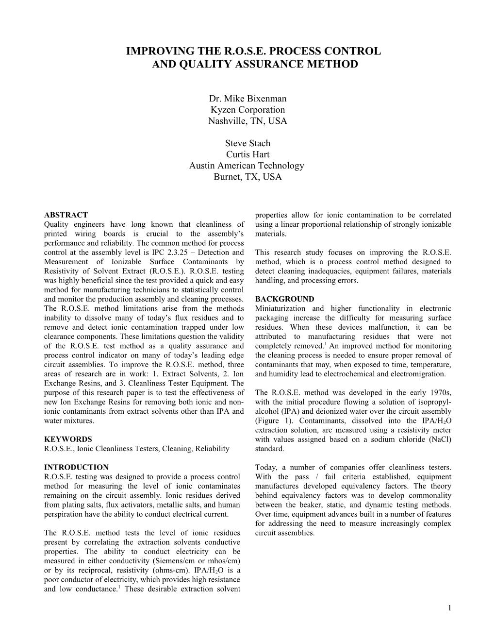 Cleaning Integrated Circuit Packages