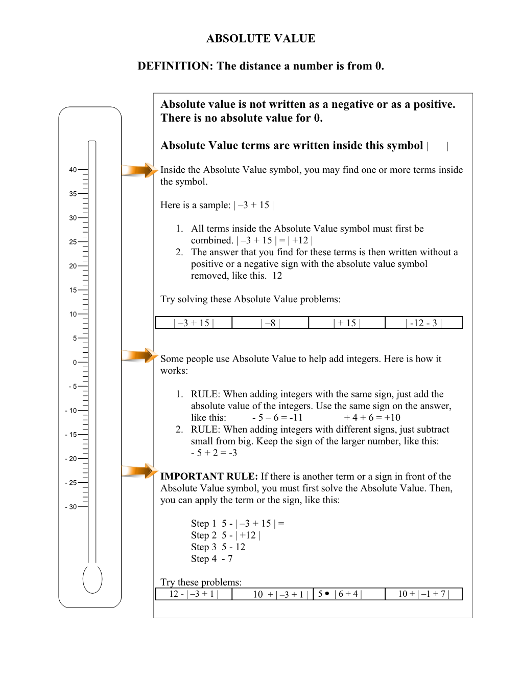 Homework: Adding and Subtracting Integers (Signed Numbers)Cr