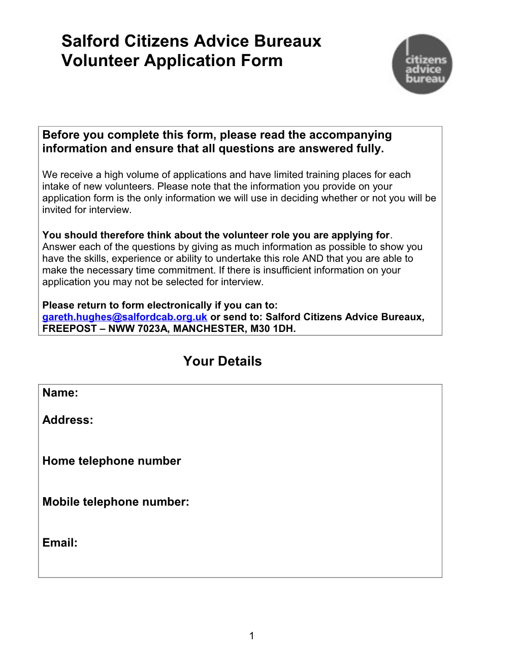 Salford Citizens Advice Bureaux