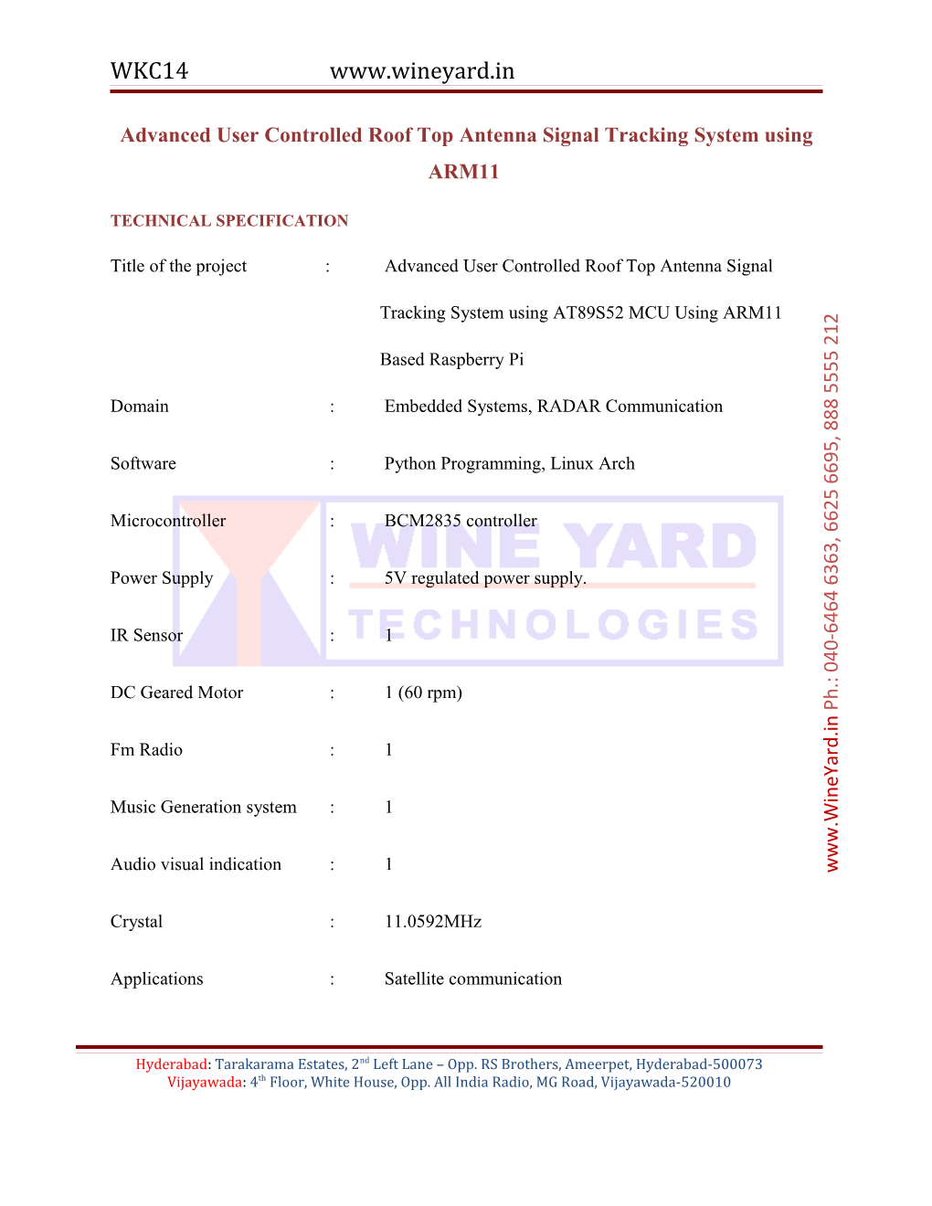 Advanced User Controlled Roof Top Antenna Signal Tracking System Using ARM11