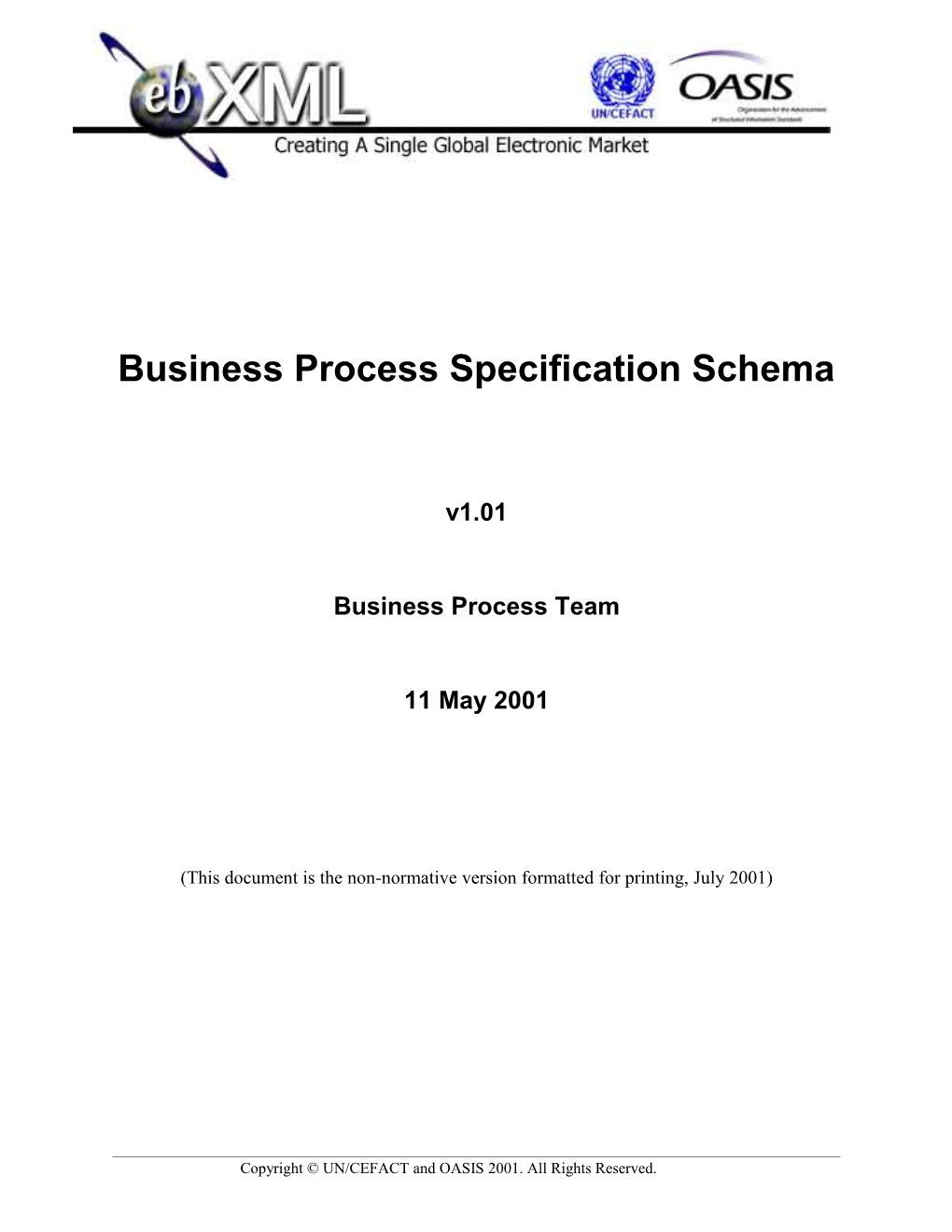 Business Process Specification Schema