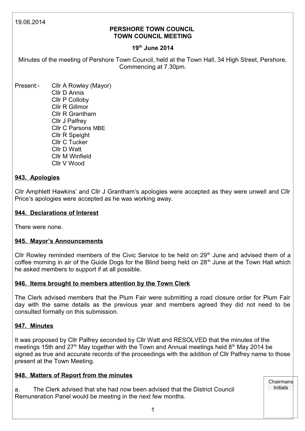 Pershore Town Council s6