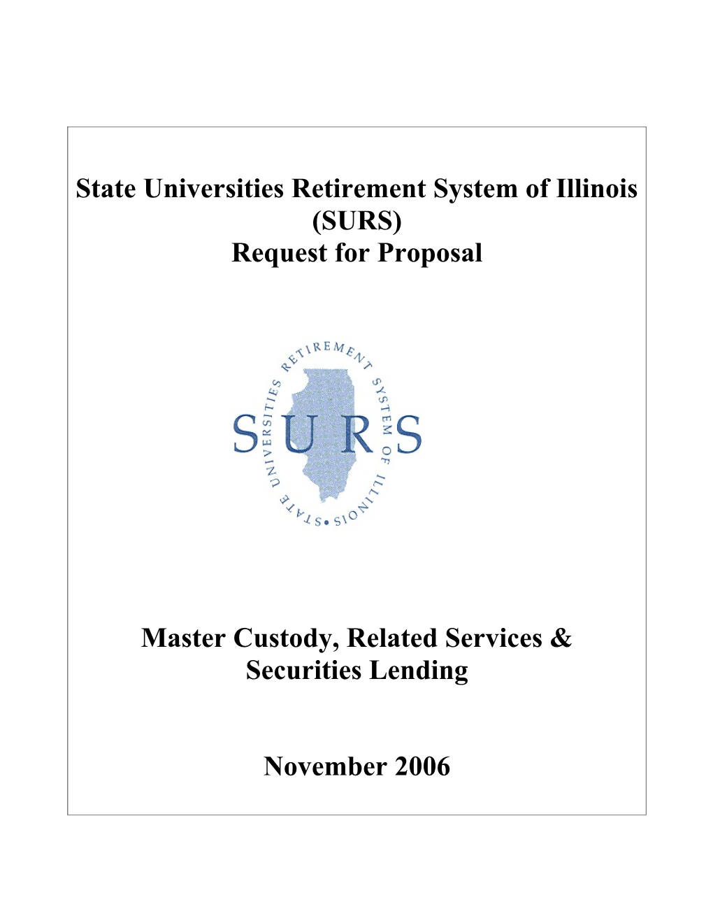 State Universities Retirement System of Illinois s1