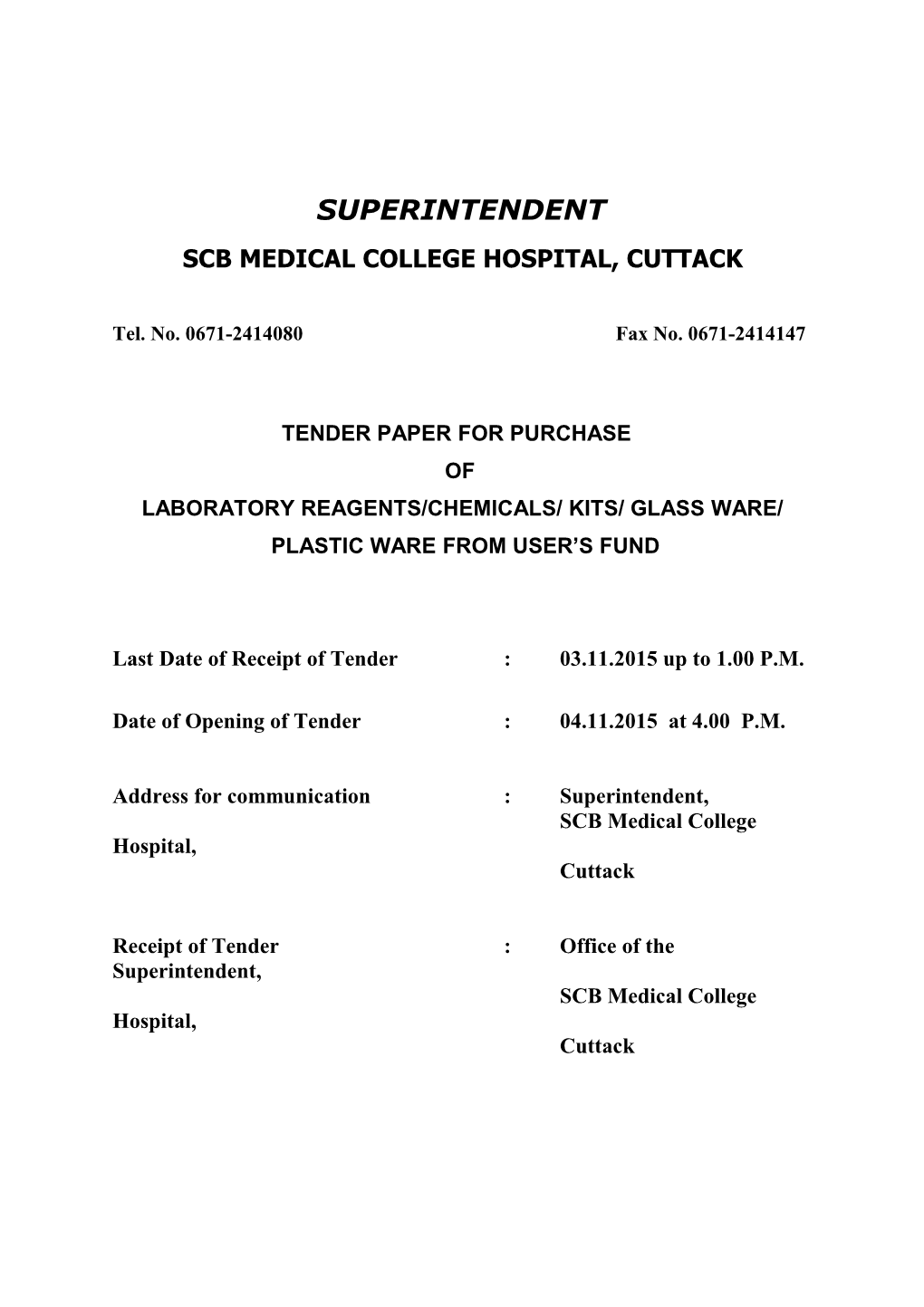 Scb Medical College Hospital, Cuttack