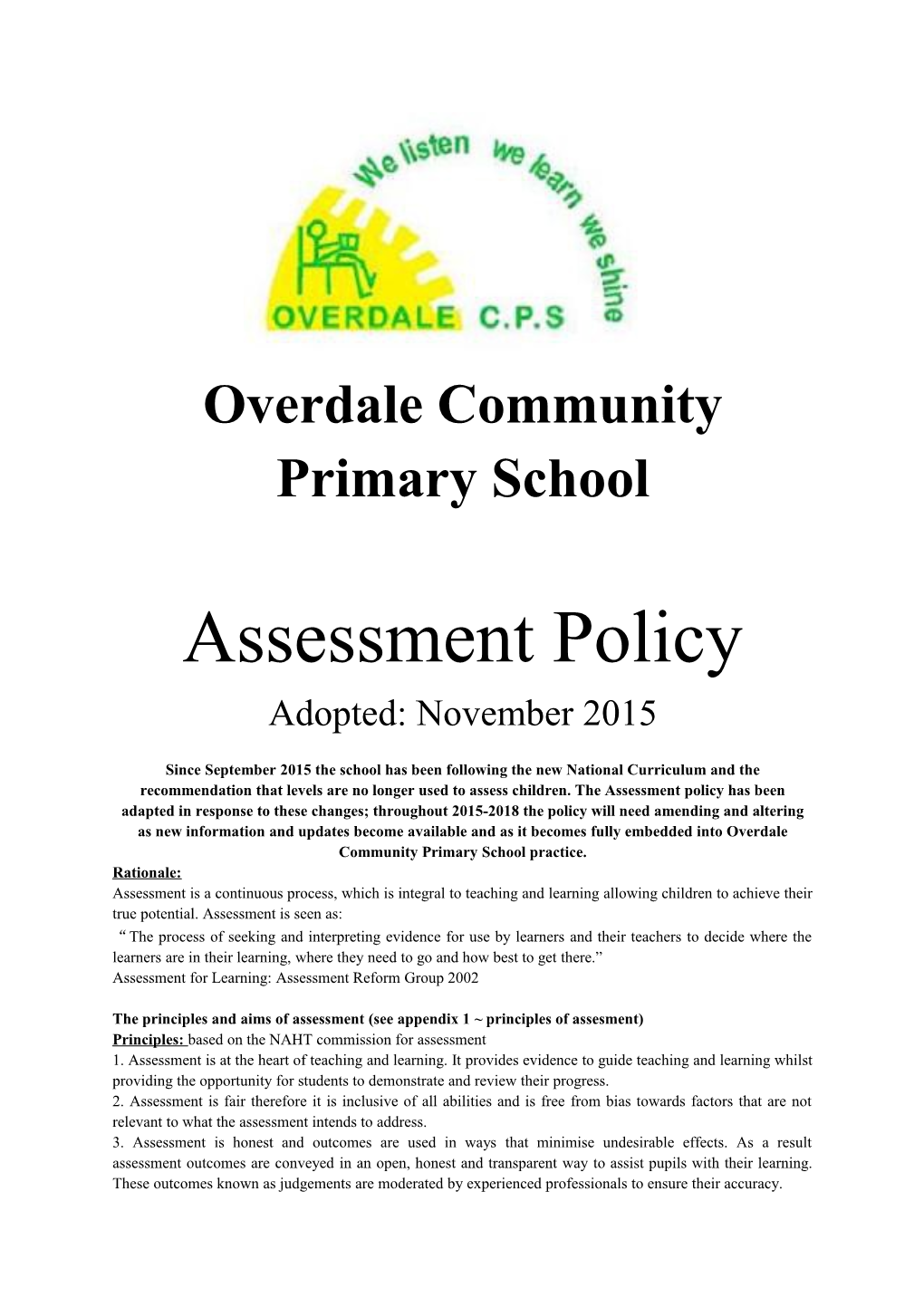 Overdale Community Primary School s1