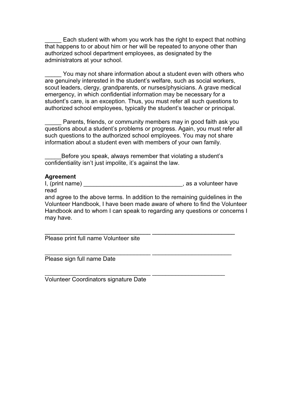Seattle Public Schools Volunteer Handbook Revised: September 2014 18