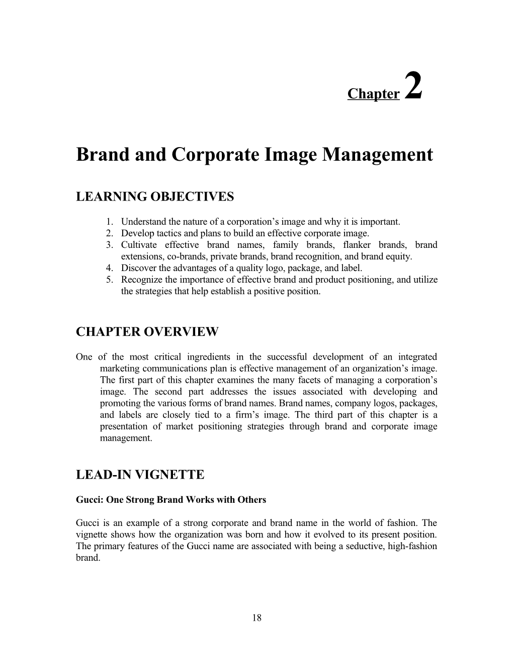 Brand and Corporate Image Management