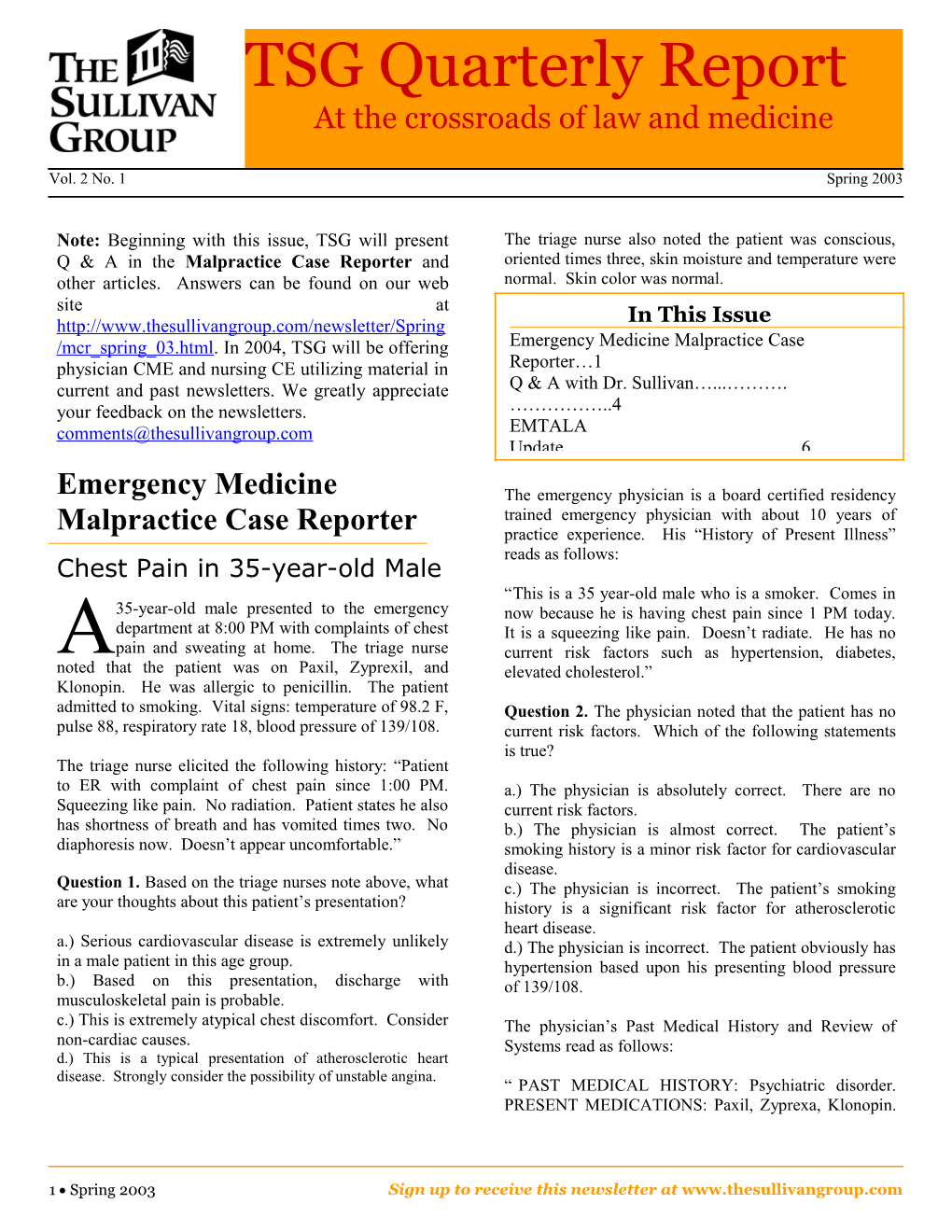 Chest Pain in 35-Year-Old Male