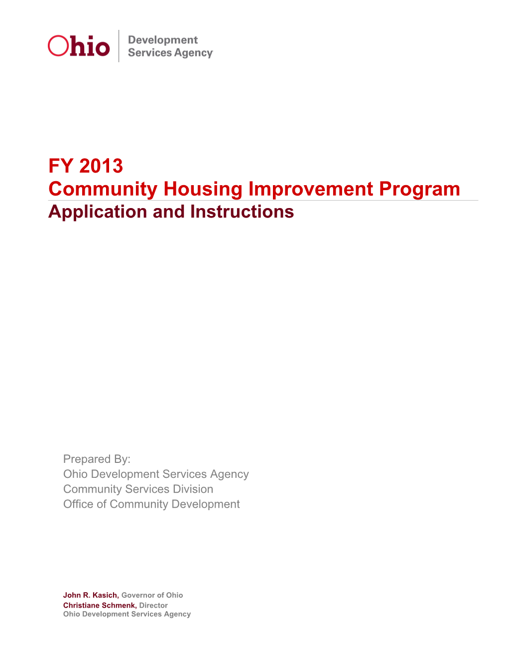 Community Housing Improvement Program