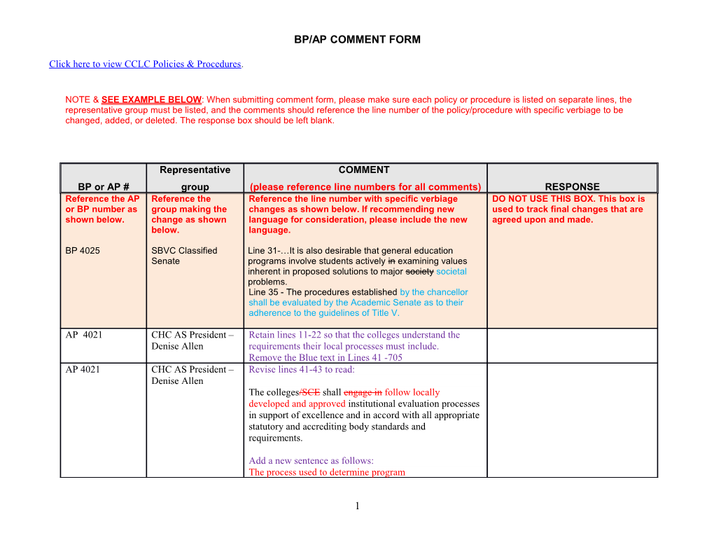 Click Here to View CCLC Policies & Procedures