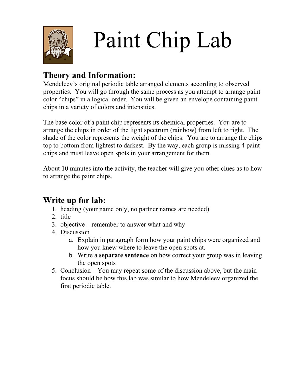 Paint Chip Lab