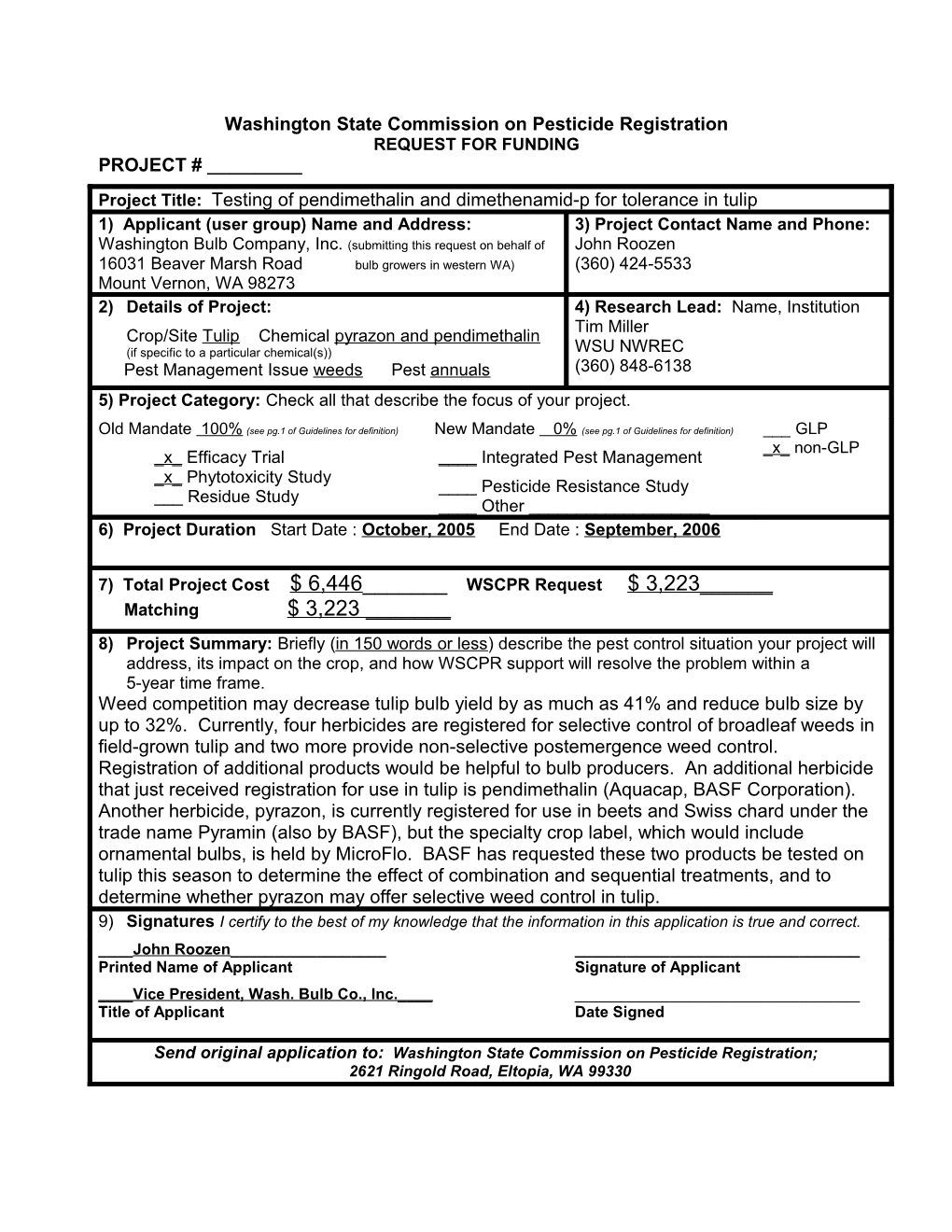 Washington State Commission on Pesticide Registration