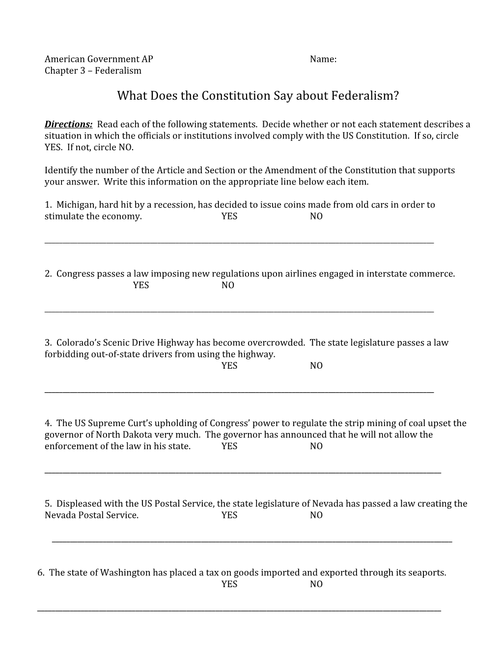 What Does the Constitution Say About Federalism?