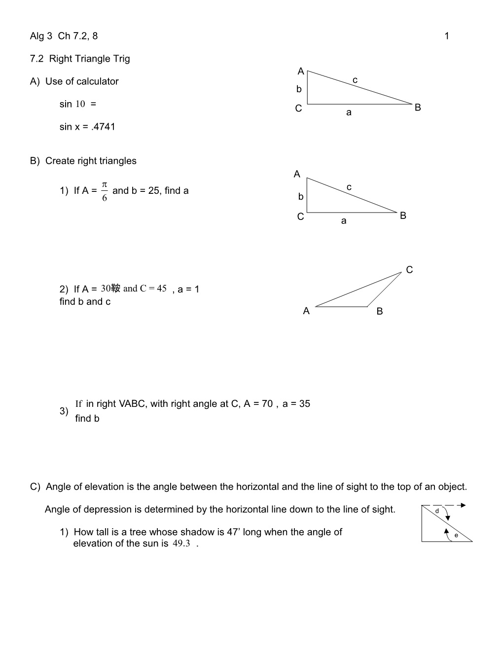 A) Use of Calculator