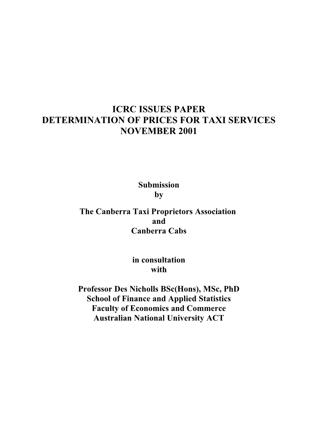 Icrc Issues Paper