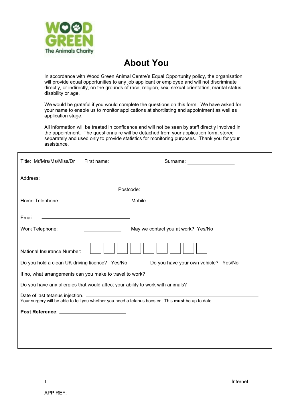 We Would Be Grateful If You Would Complete the Questions on This Form. We Have Asked For