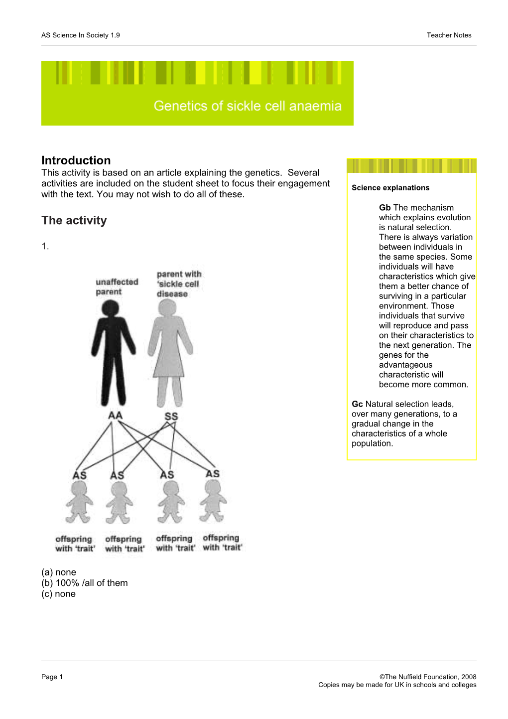 AS Science in Society 1.9 Teacher Notes s1