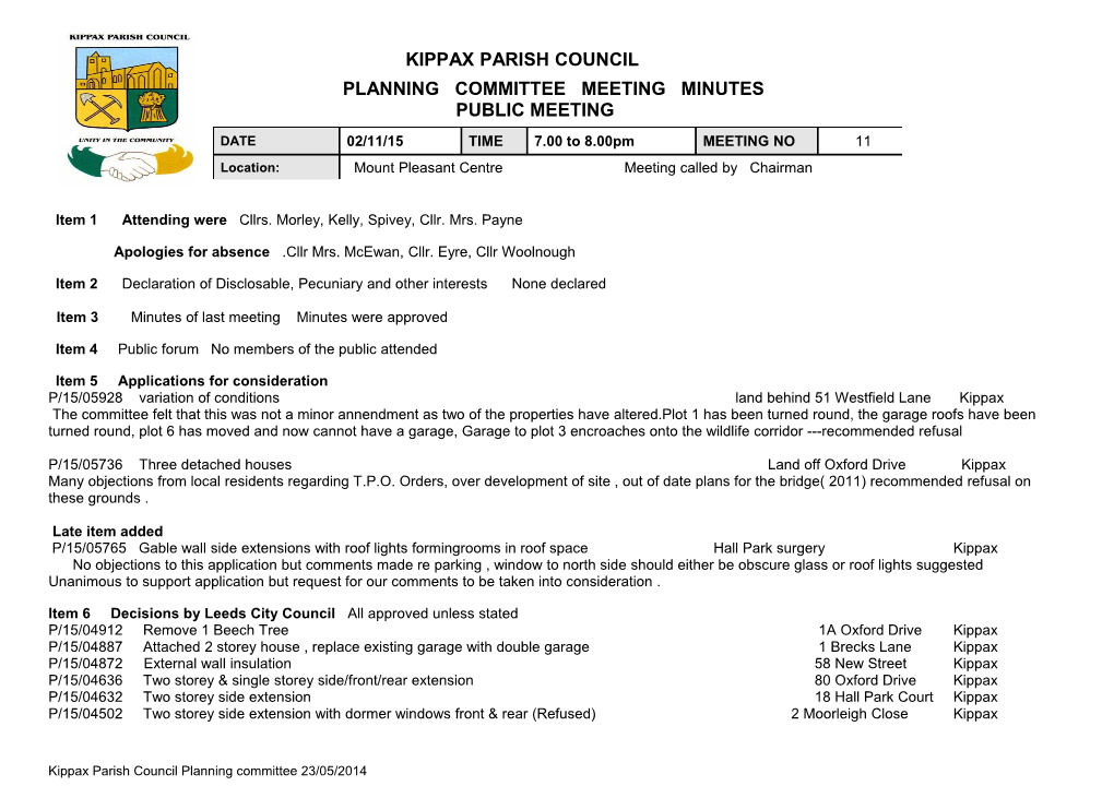 Kippax Parish Council