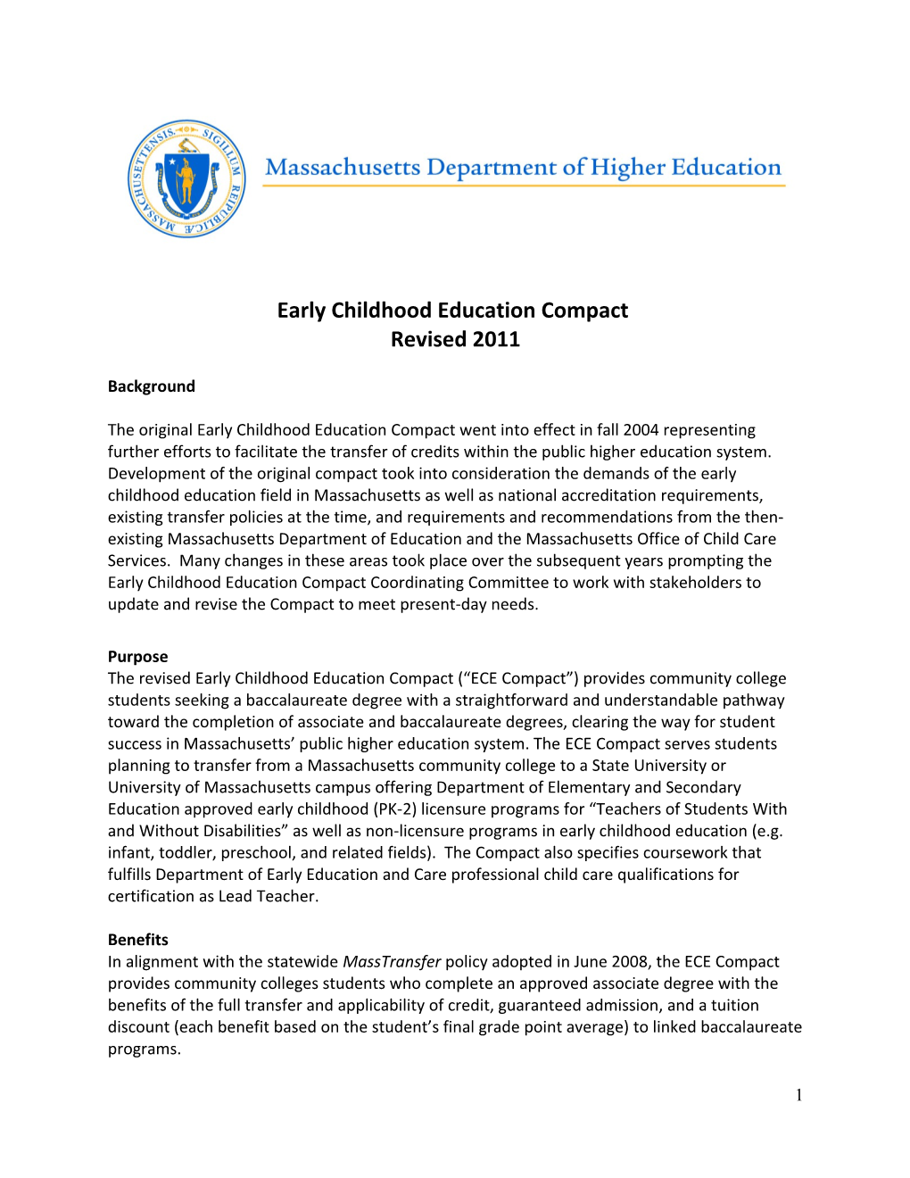 Early Childhood Education Compact