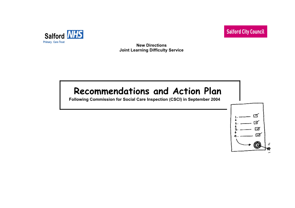 Recommendations and Action Plan