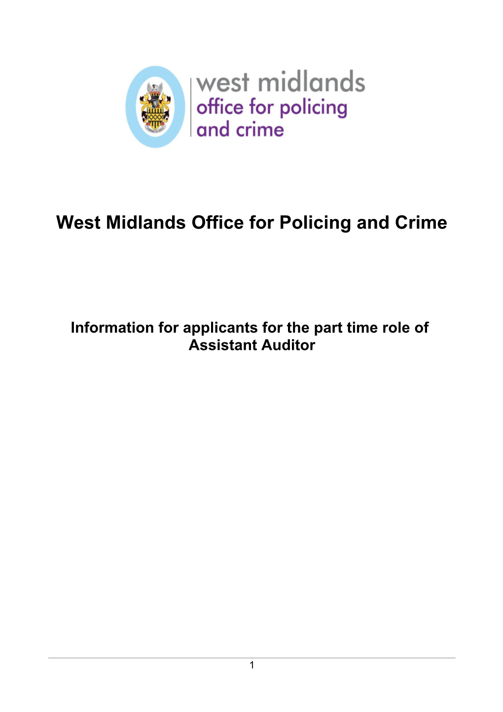 West Midlands Office for Policing and Crime