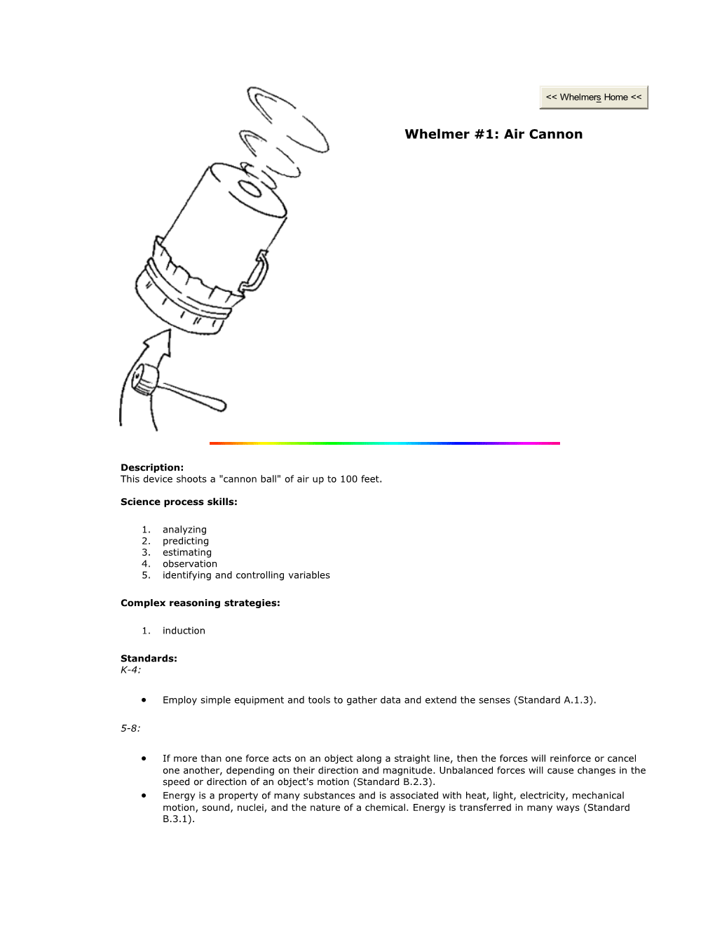 Whelmer #1: Air Cannon