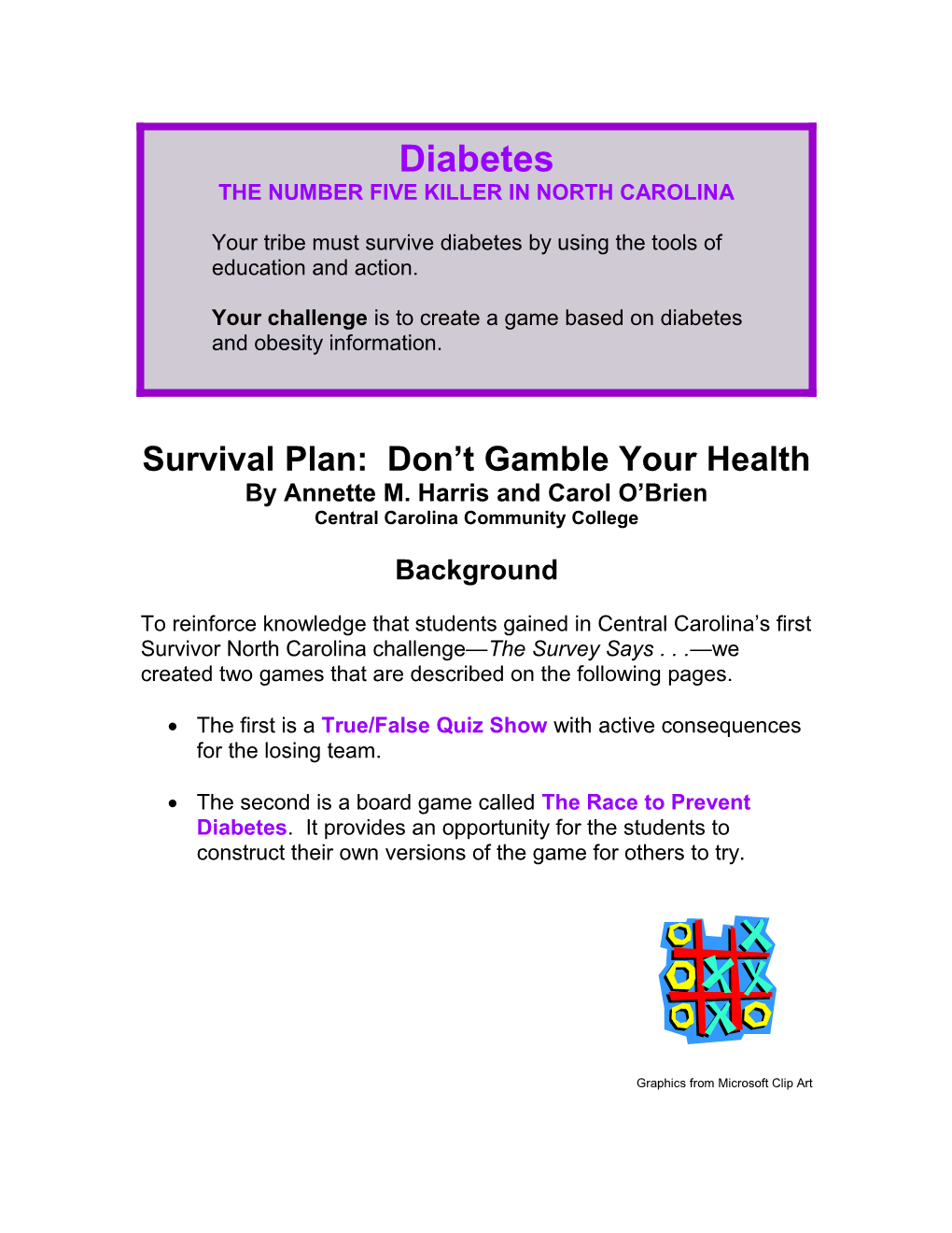 Survival Plan: Don T Gamble Your Health