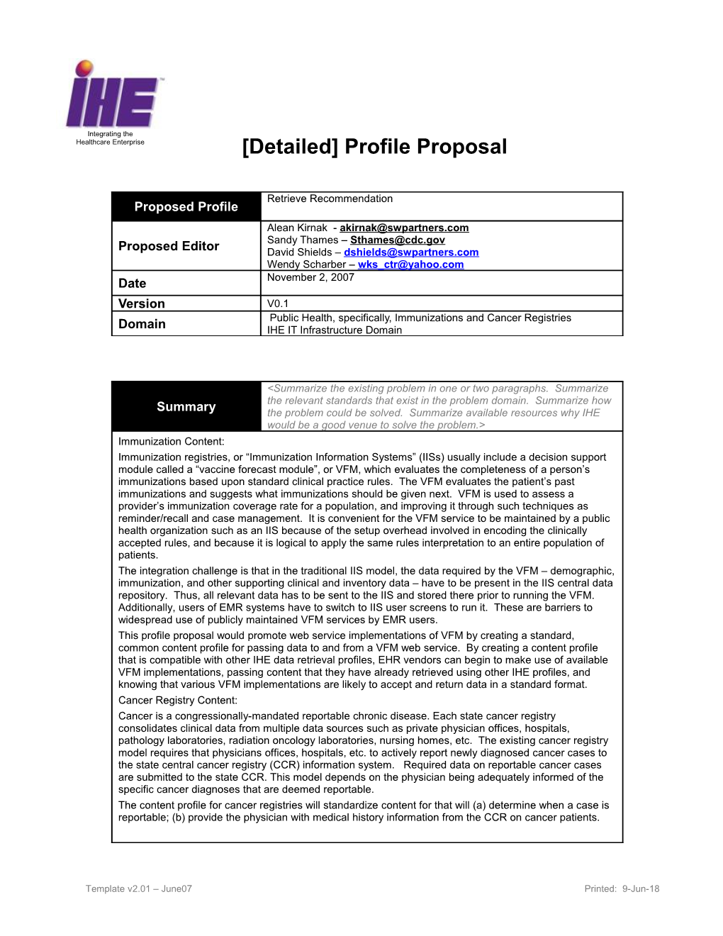 Detailed Profile Proposal Page 2