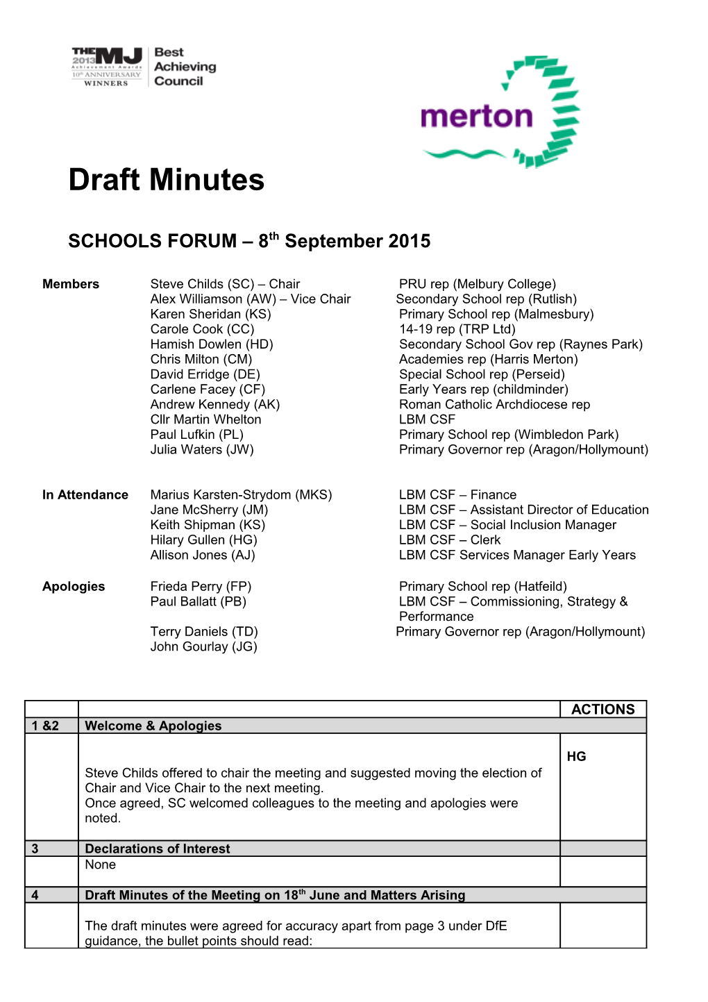 Draft Minutes s4