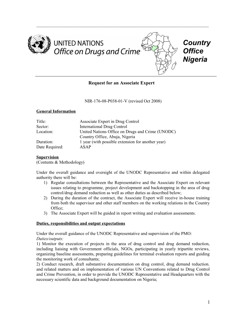 United Nations Office On Drugs And Crime (Unodc)