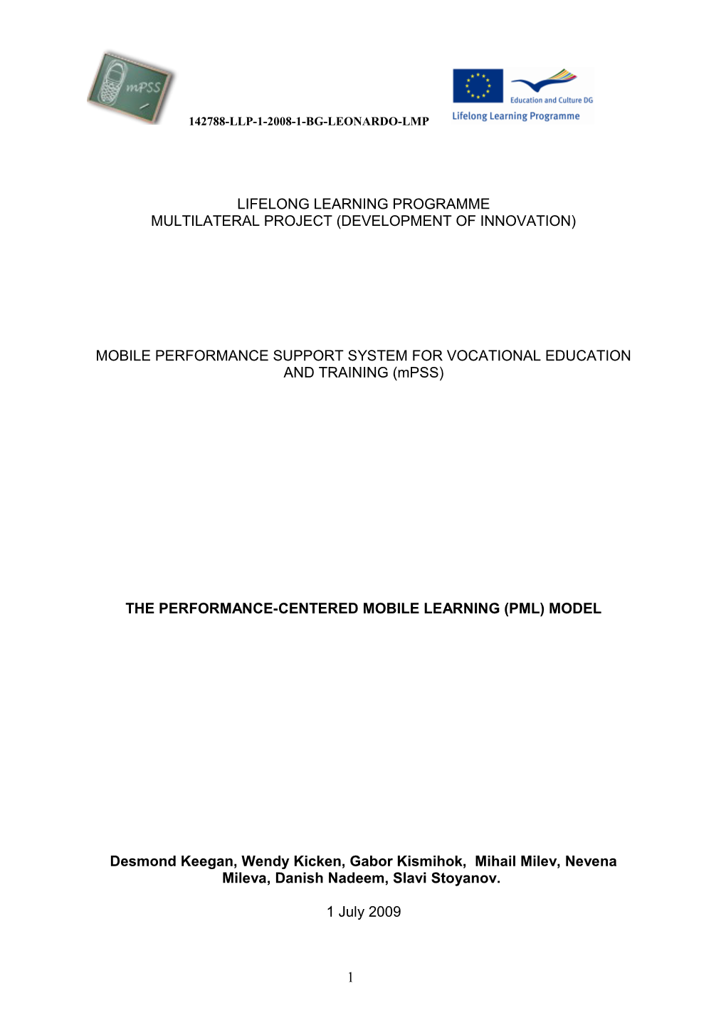 The Performance-Centered Mobile Learning (Pml) Model