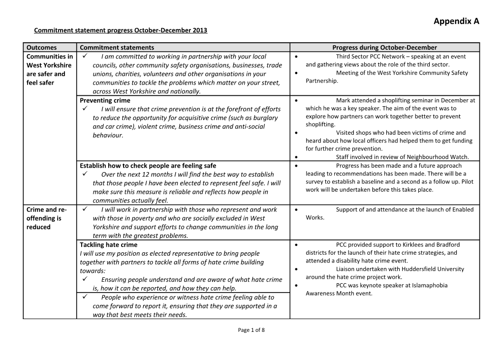 Police and Crime Plan Guidance