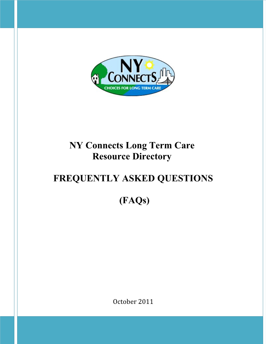 NY Connects Long Term Care