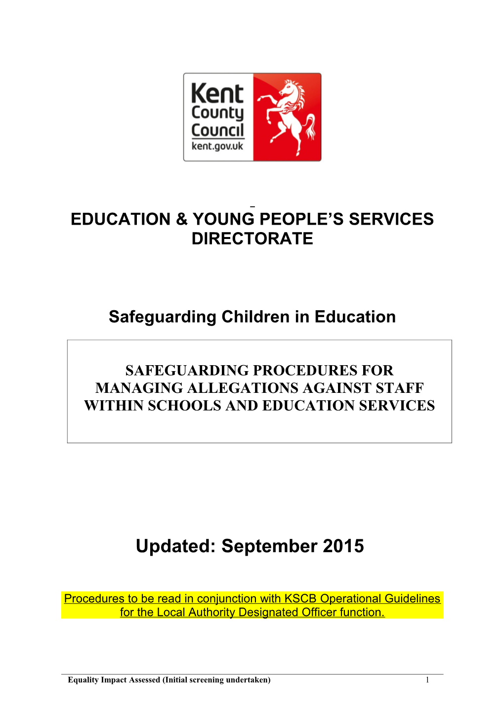 Education & Young People S Services Directorate
