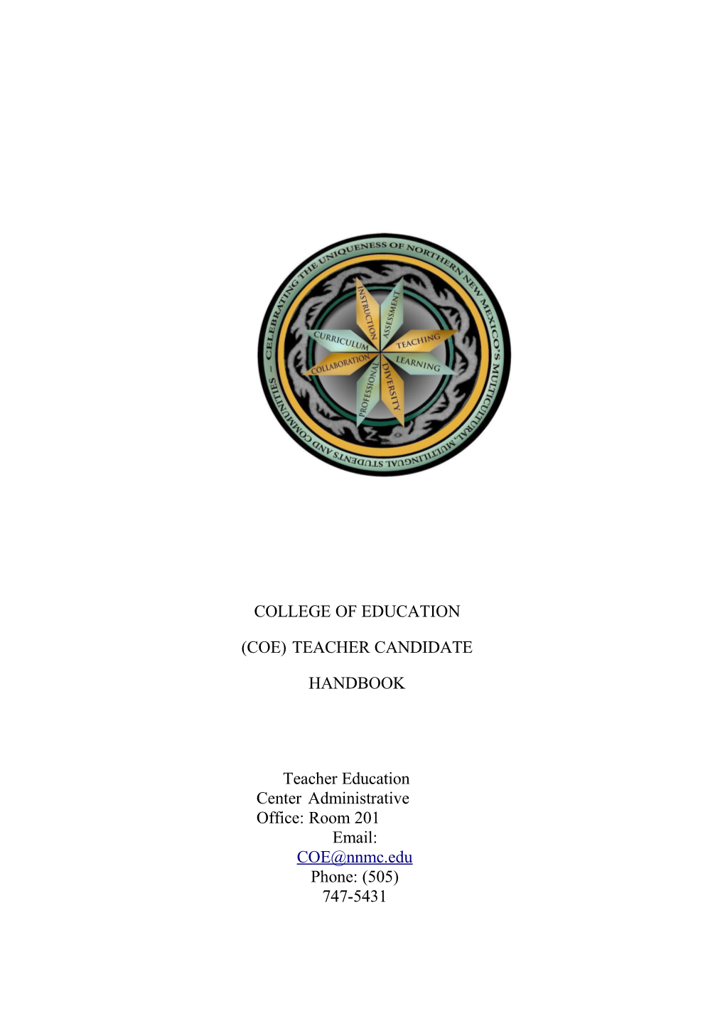 College of Education (Coe) Teacher Candidate Handbook