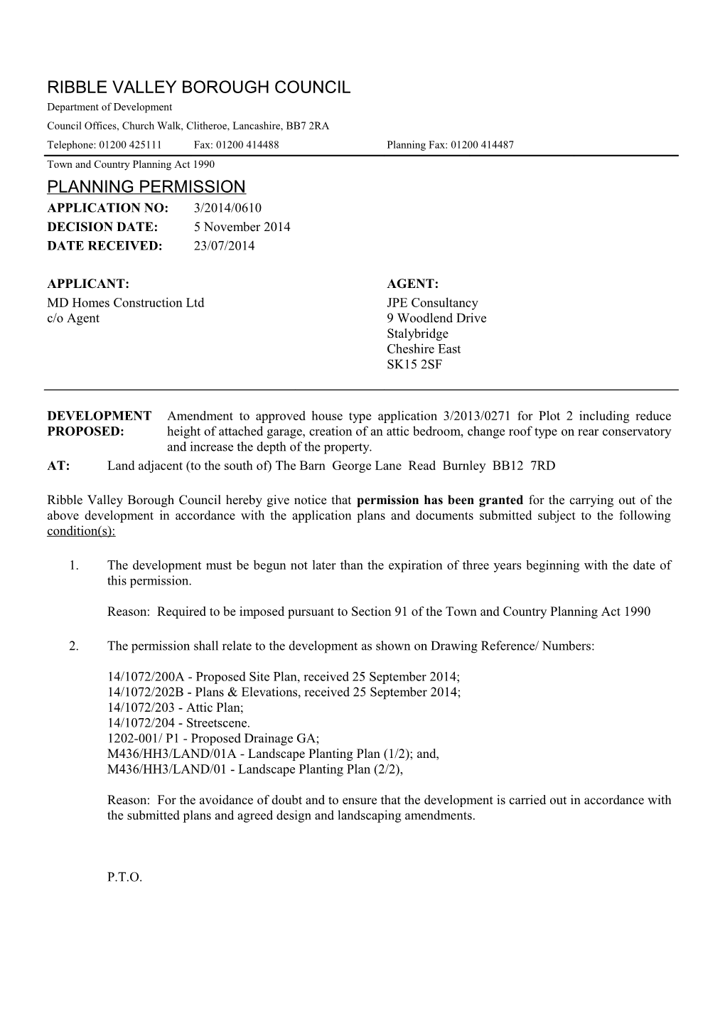 Ribble Valley Borough Council s1