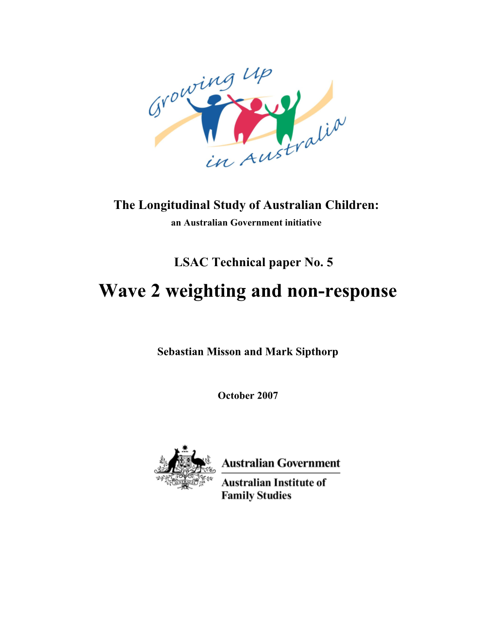 The Longitudinal Study of Australian Children